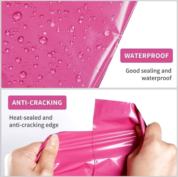 Pink Poly Mailers Package 10 10"x13 and 5 19"x24" - Picture 4 of 5